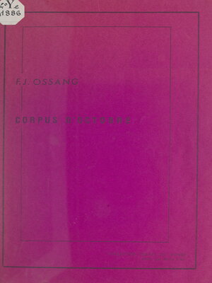 cover image of Corpus d'octobre